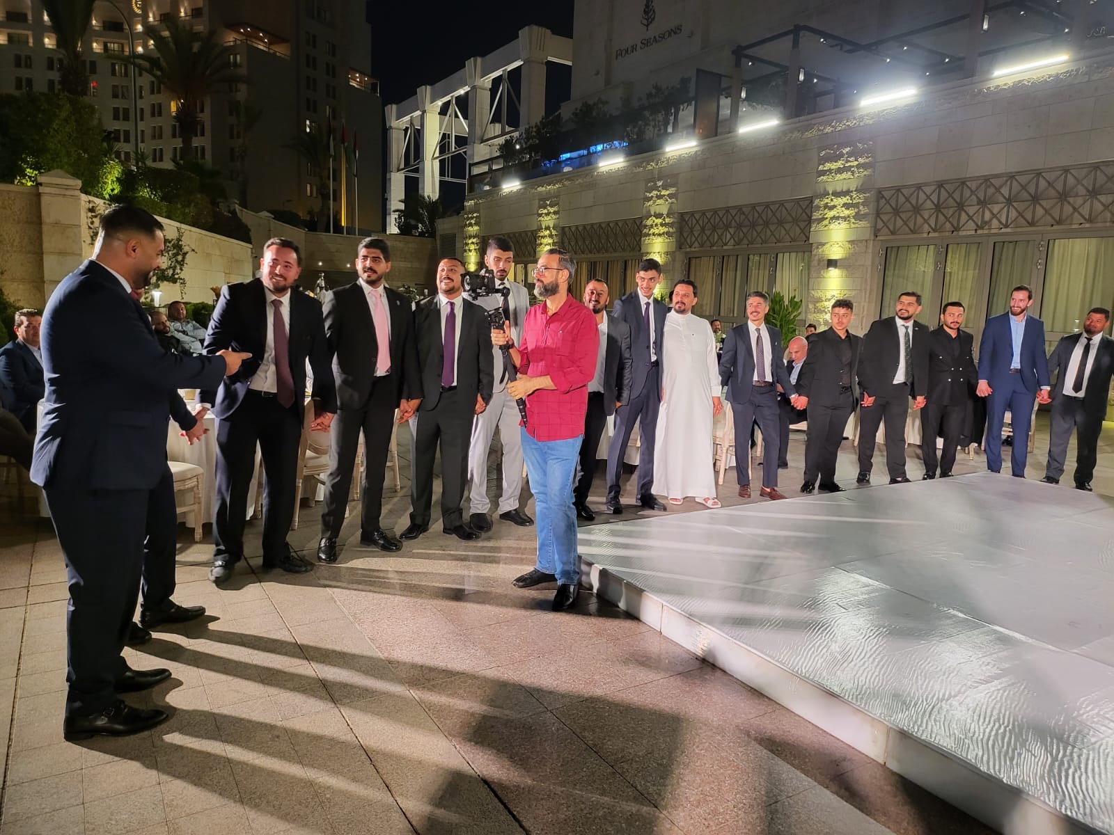 حمدي المناصير و نداء شرارة يحييان سهرة خاصة للعريس المهندس عبدالله مروان الركيبات بعمان