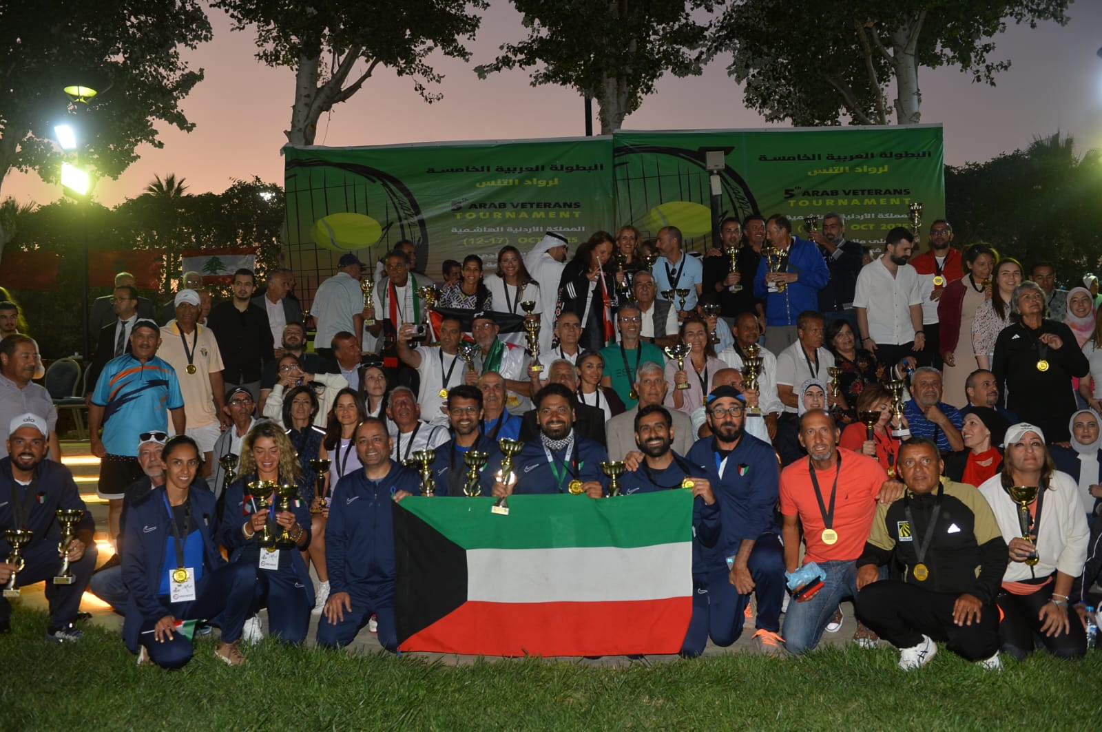 الأردن يتصدر العرب بـ24 كأسًا في البطولة العربية الخامسة لرواد التنس