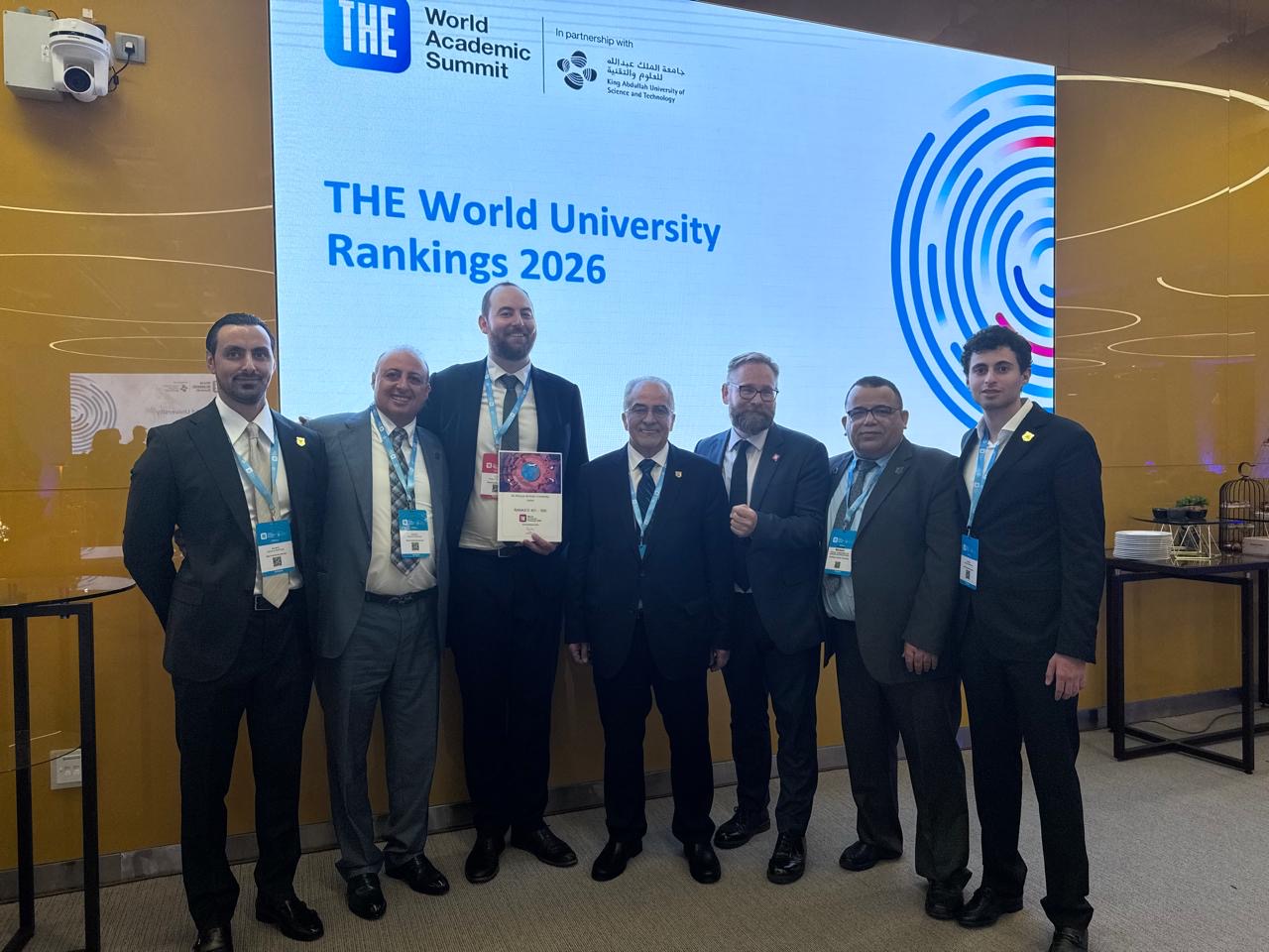 عمان الأهلية تفوز بالمركز الأول على الجامعات الأردنية و 401 -500 عالمياً بتصنيف التايمز العالمي لعام 2026