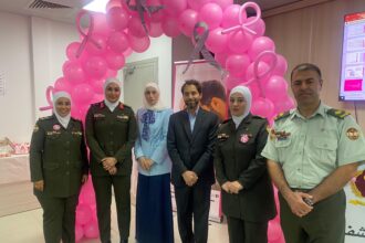 مؤسسة حرير للتنمية المجتمعية تشارك في تنظيم فعالية توعوية في مستشفى اللطرون العسكري بمناسبة شهر التوعية بسرطان الثدي
