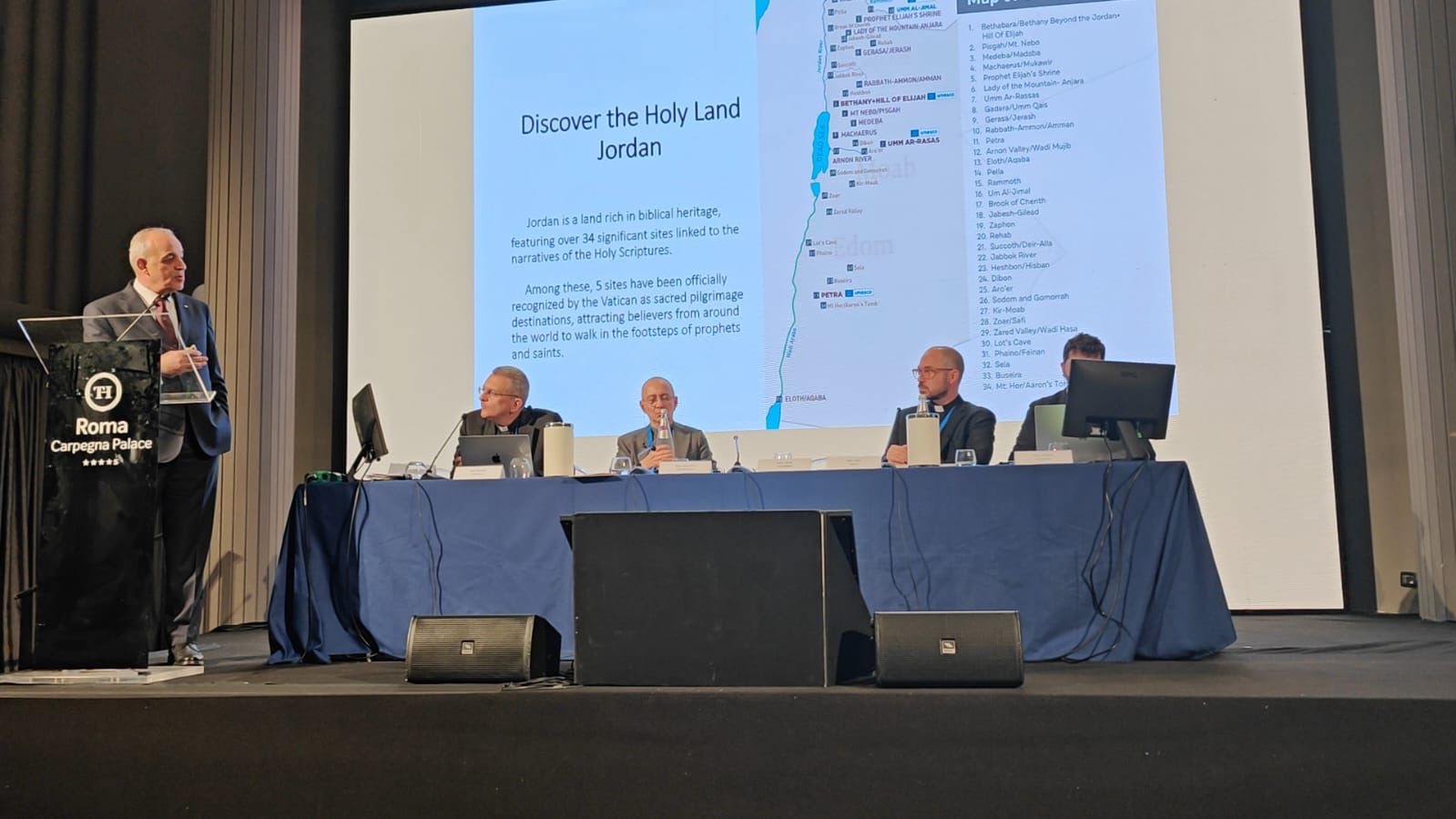 صورة حول : وزير السياحة يشارك في مؤتمر الهيئات الكاثوليكية للحج ويؤكد اهتمام جلالة الملك بحماية المواقع المقدسة وزير السياحة يشارك في مؤتمر الهيئات الكاثوليكية للحج ويؤكد اهتمام جلالة الملك بحماية المواقع المقدسة