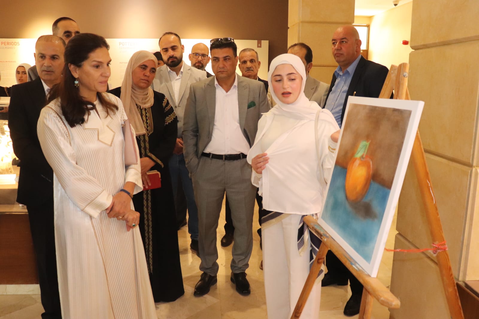 الأميرة رجوة بنت علي ترعى افتتاح المعرض الفني التشكيلي للأطفال في جرش