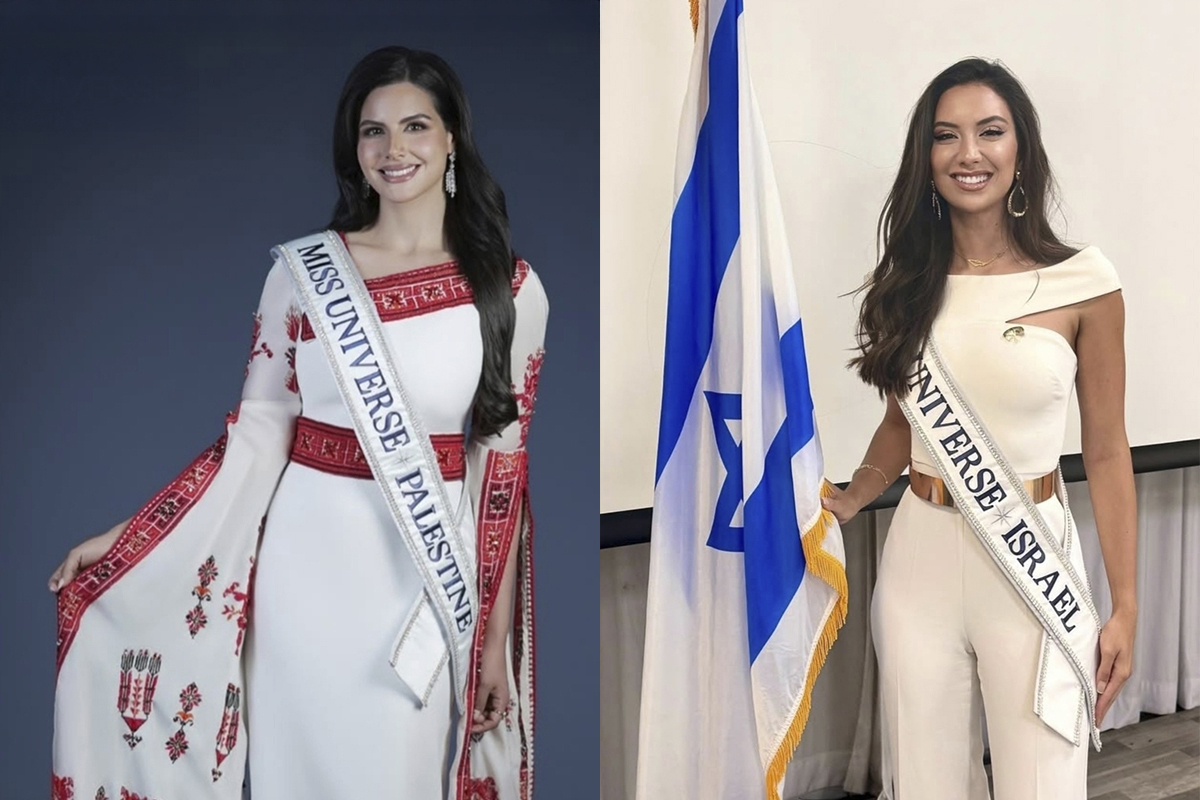 عاصفة النظرات.. ملكتا جمال فلسطين وإسرائيل في مواجهة صامتة