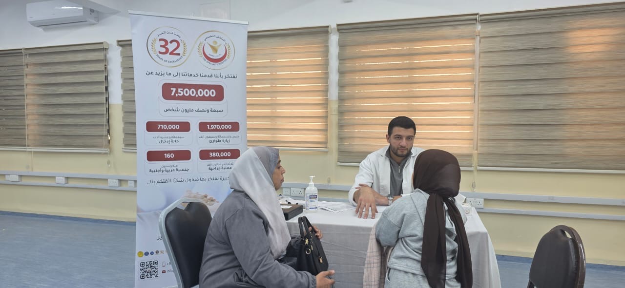 الهلال الأحمر الأردني بالطفيلة ينفذ يوماً طبيا