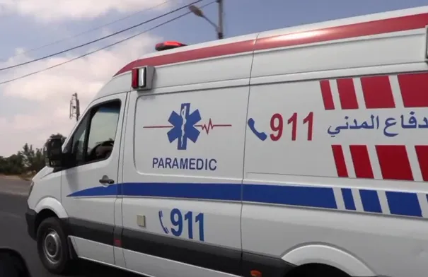 حادث سير بين مركبتين على طريق المطار