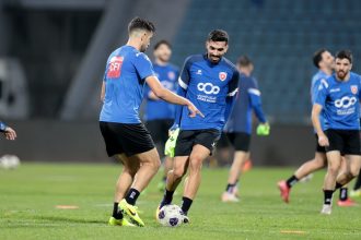 النشامى يباشر تدريباته استعدادًا لمباراتَي تونس ومالي