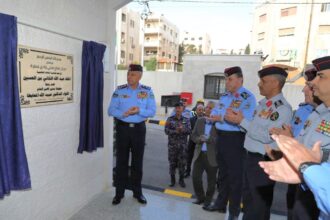 اللواء المعايطة يفتتح مركز دفاع مدني وادي صقرة