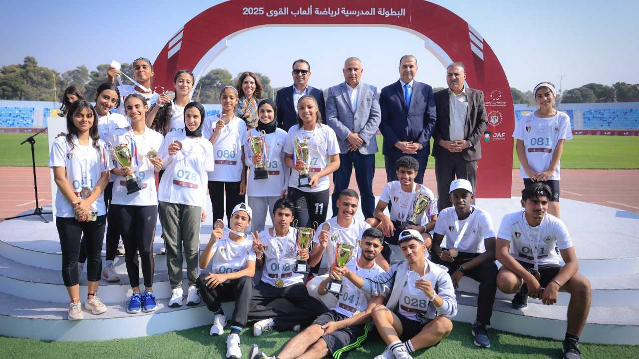 مؤسسة ولي العهد تختتم أول بطولة مدرسية لألعاب القوى