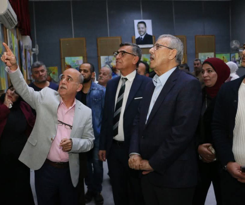 افتتاح المعرض الشخصي الثامن للفنان نصر الزعبي بعنوان “نبضات”