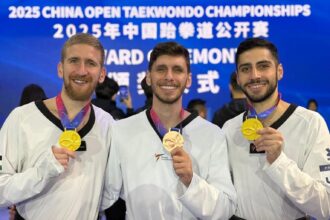 المنتخب الوطني للتايكواندو يختتم مشاركته ببطولة الصين المفتوحة بثلاث ميداليات