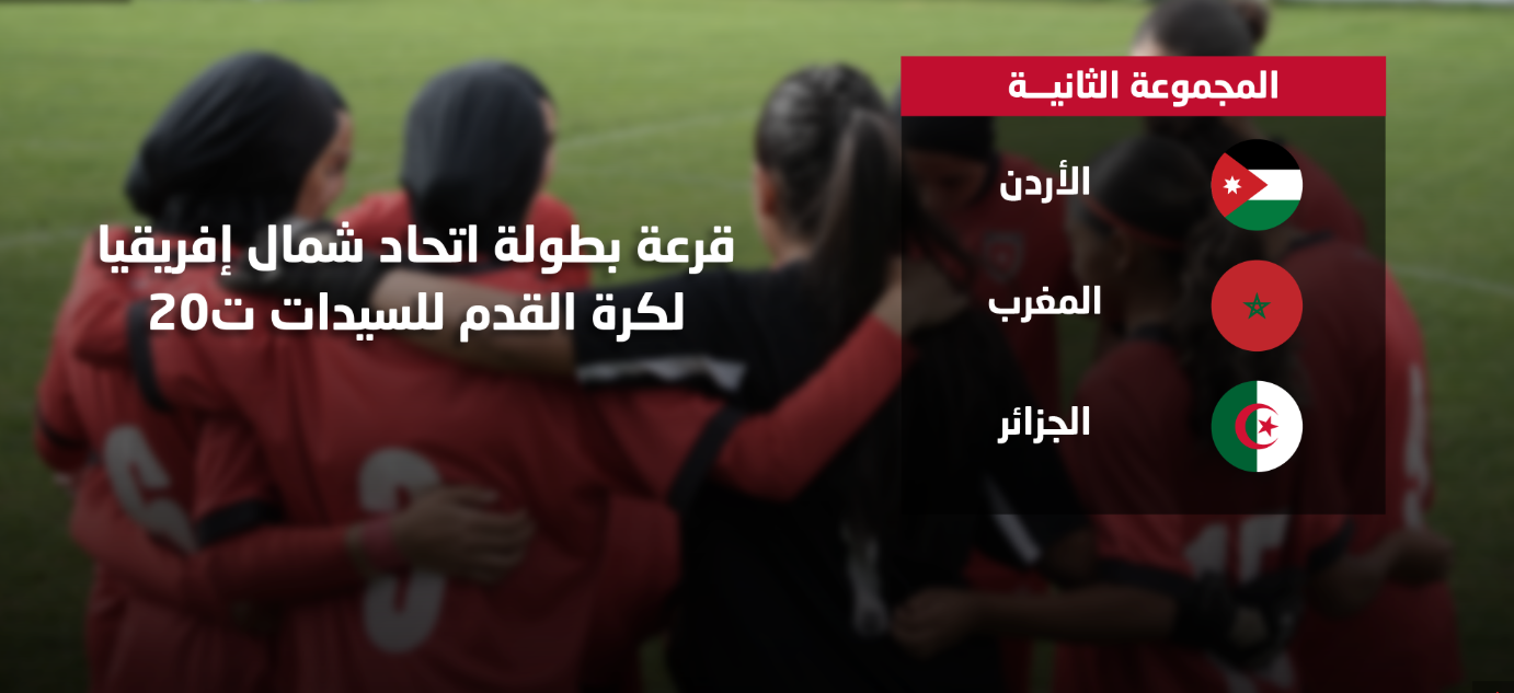 صورة حول : سحب قرعة بطولة اتحاد شمال إفريقيا لكرة القدم للسيدات تحت سن 20 سحب قرعة بطولة اتحاد شمال إفريقيا لكرة القدم للسيدات تحت سن 20