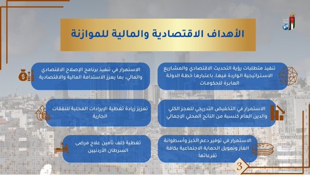 بالصور…أبرز ملامح مشروع قانون الموازنة العامة للسنة المالية 2026