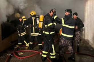 السيطرة على حريق بسوق الخضار بالشونة