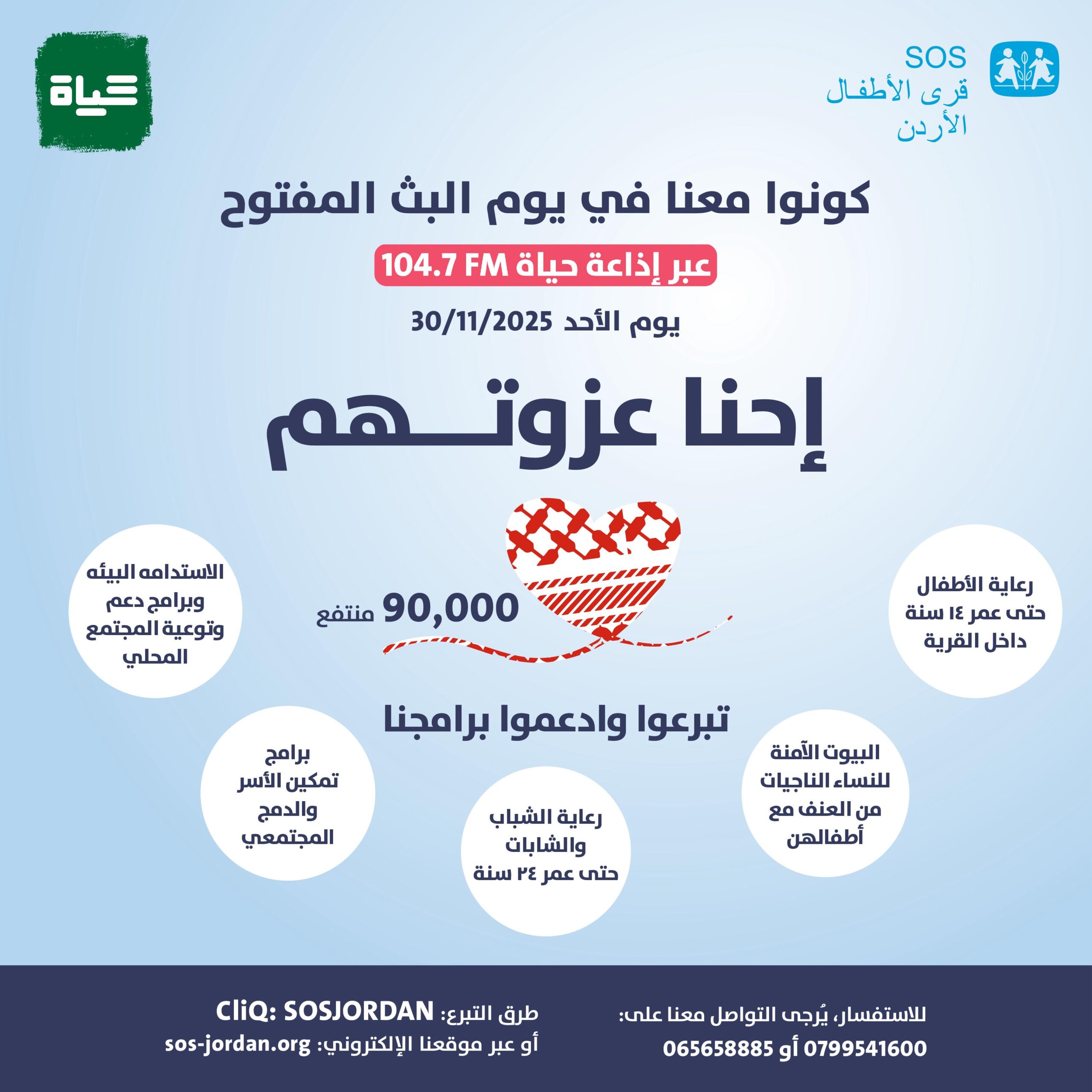 قرى الأطفال تطلق حملة "احنا عزوتهم" لدعم الأطفال والشباب فاقدي السند الأسري