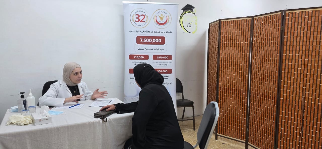 الهلال الأحمر الأردني بالطفيلة ينفذ يوماً طبيا