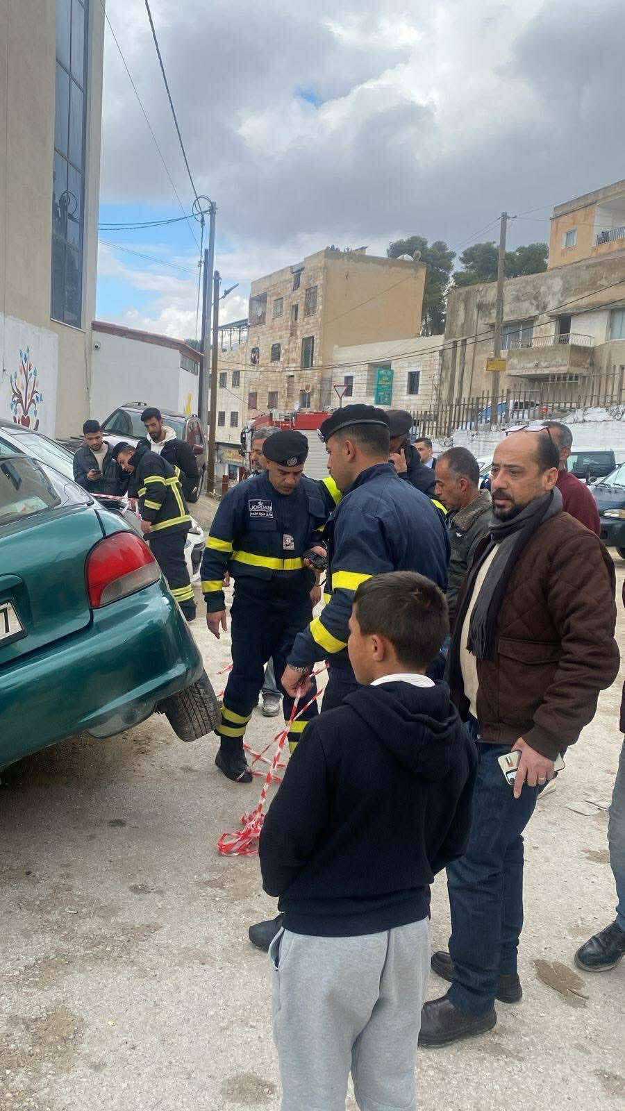 عاجل | انزلاق مركبة في دخلة الحشحوش وسط جرش .. صور