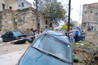 عاجل | انزلاق مركبة في دخلة الحشحوش وسط جرش .. صور