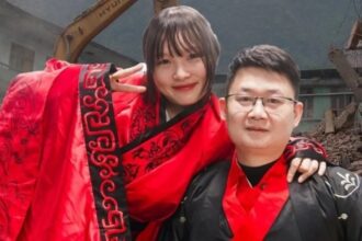 حب تحت الأنقاض… امرأة صينية تتزوج من منقذها