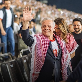 الملك يعبر عن فخره بمشاركة الأردن في قرعة كأس العالم 2026