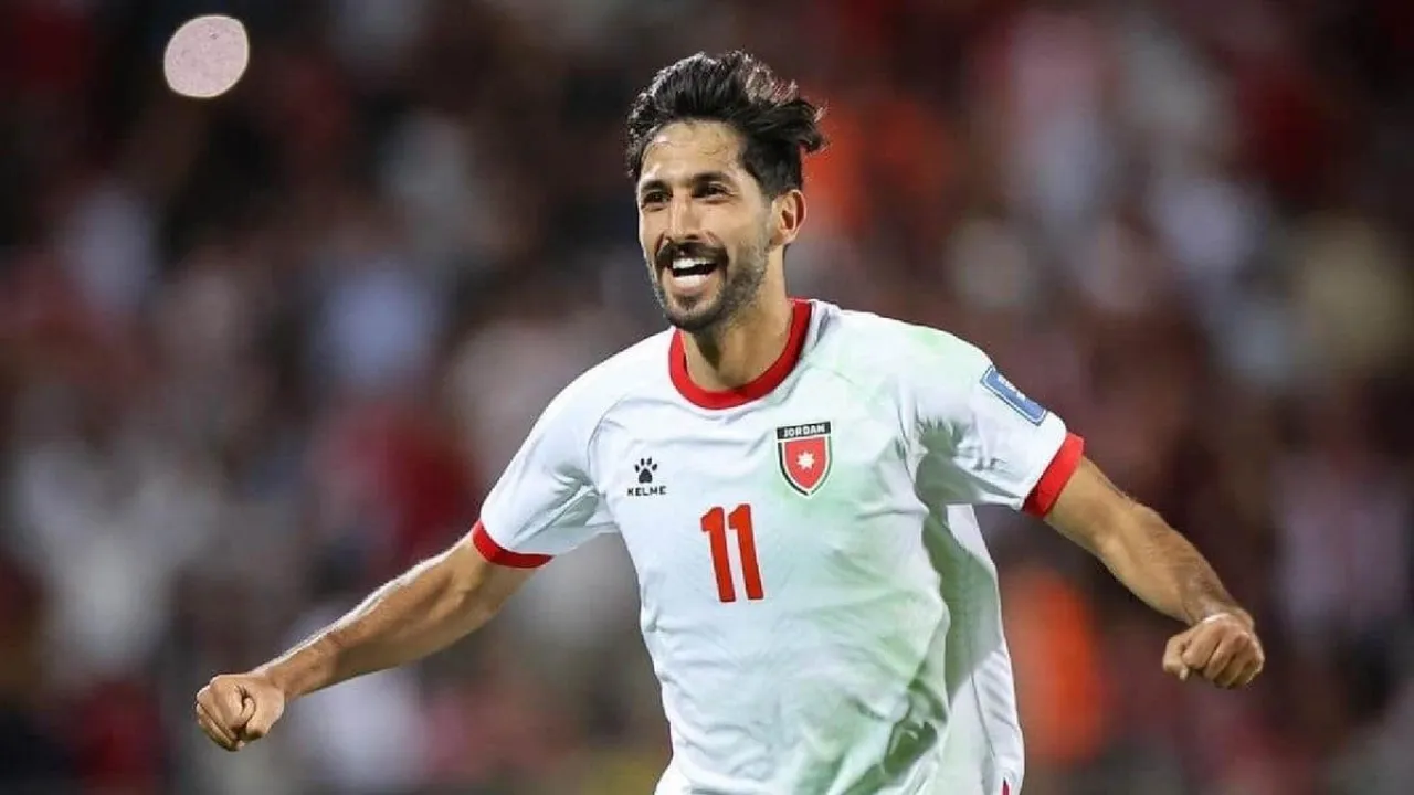 صورة حول : جماهير النشامى تكرم يزن النعيمات بالدقيقة 11 خلال مواجهة السعودية جماهير النشامى تكرم يزن النعيمات بالدقيقة 11 خلال مواجهة السعودية