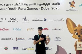 محمد مصلح يتألق في دورة الألعاب الآسيوية للشباب ويحرز ذهبية وفضية في أول مشاركة دولية له