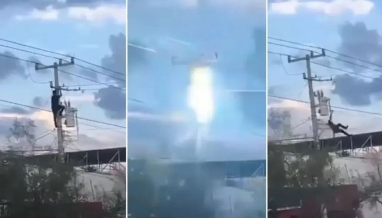 شاب يتعرض لحادث أثناء محاولة الفرار من الشرطة في ولاية نويفو ليون المكسيكية