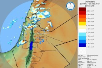 توقع هطولات مطرية متوسطة إلى غزيرة في شمال الأردن