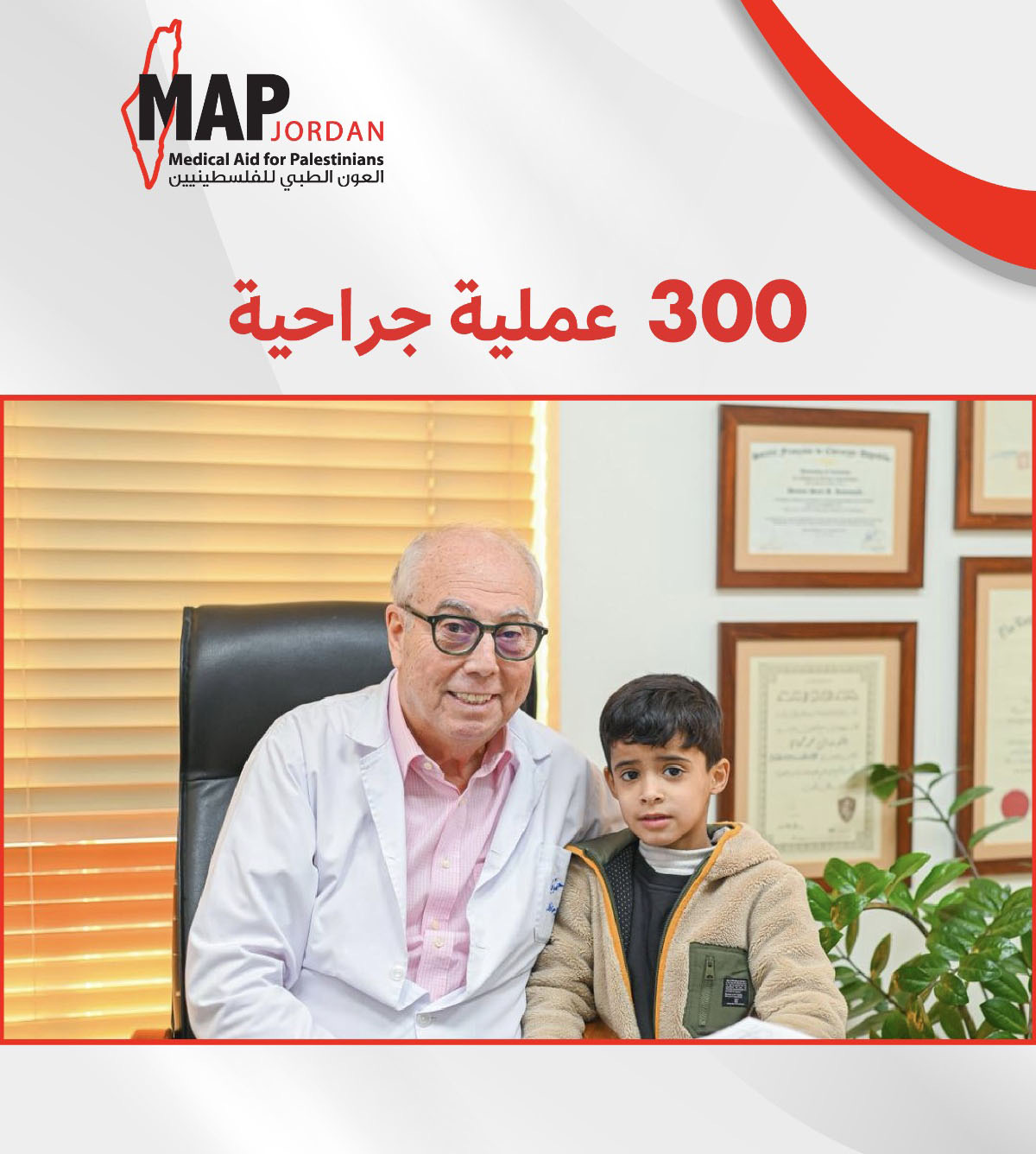 الجمعية الأردنية للعون الطبي للفلسطينيين تنجز 300 عملية جراحية للمرضى في المخيمات