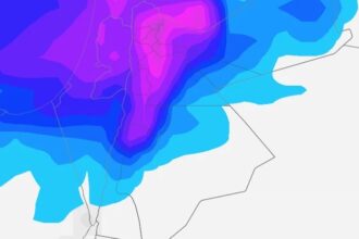 منخفض جوي من الدرجة الثالثة يؤثر على المملكة ابتداءً من الخميس مصحوبًا بأمطار غزيرة ورياح قوية