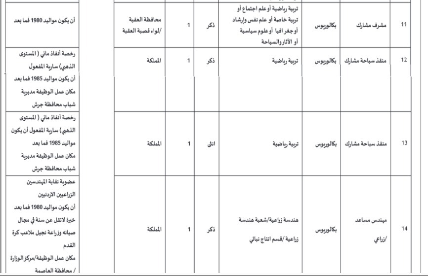 صورة حول : وزارة الشباب تعلن توفر وظائف شاغرة وزارة الشباب تعلن توفر وظائف شاغرة
