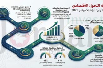 اقتصاد الأردن 2025: "وزارة الاستثمار" تقود تحولاً جذرياً.. نمو التدفقات الأجنبية بنسبة 27.7% وتوقعات أفضل في 2026