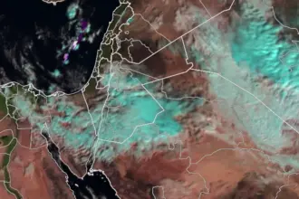 جنوب الأردن يشهد استمرار الأمطار والزخات الثلجية