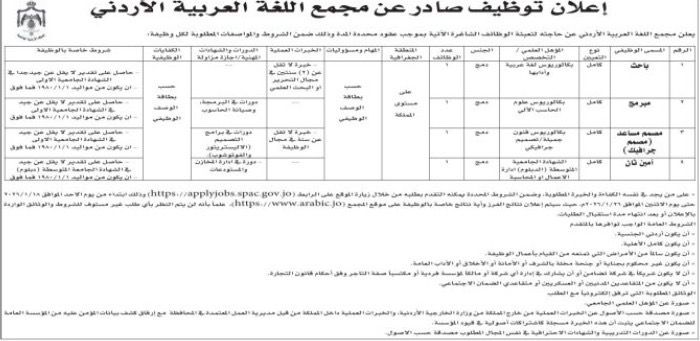 دوائر حكومية تعلن عن وظائف شاغرة وتدعو للتقديم