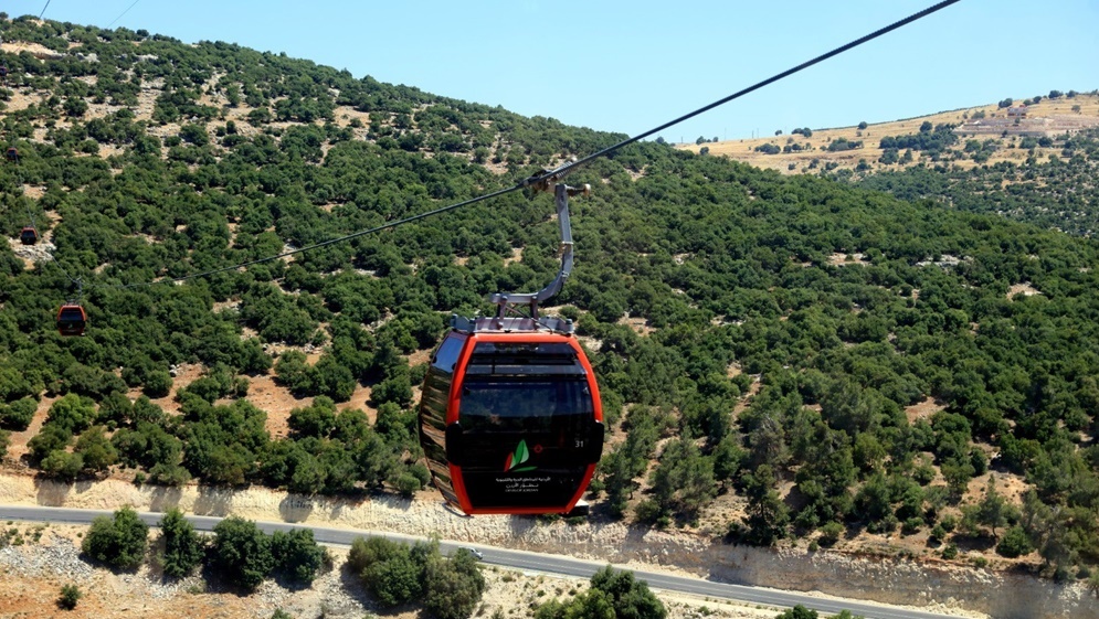 تعليق استقبال الزوار لتلفريك عجلون بسبب الظروف الجوية 