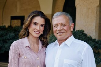 الملكة رانيا تهنئ الملك بعيد ميلاده