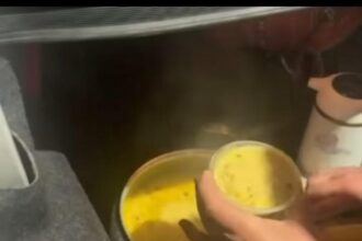 لمسة إنسانية في الكرك: مواطنة تقدّم طنجرة مدقوقة لعمال البلدية وسط الأمطار والبرد