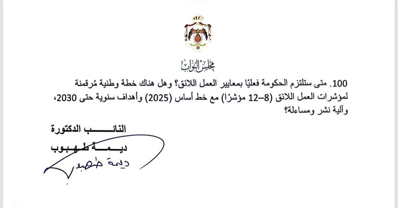 النائب طهبوب تسجل سابقة بتاريخ مجلس النواب في عدد الأسئلة باستجواب واحد