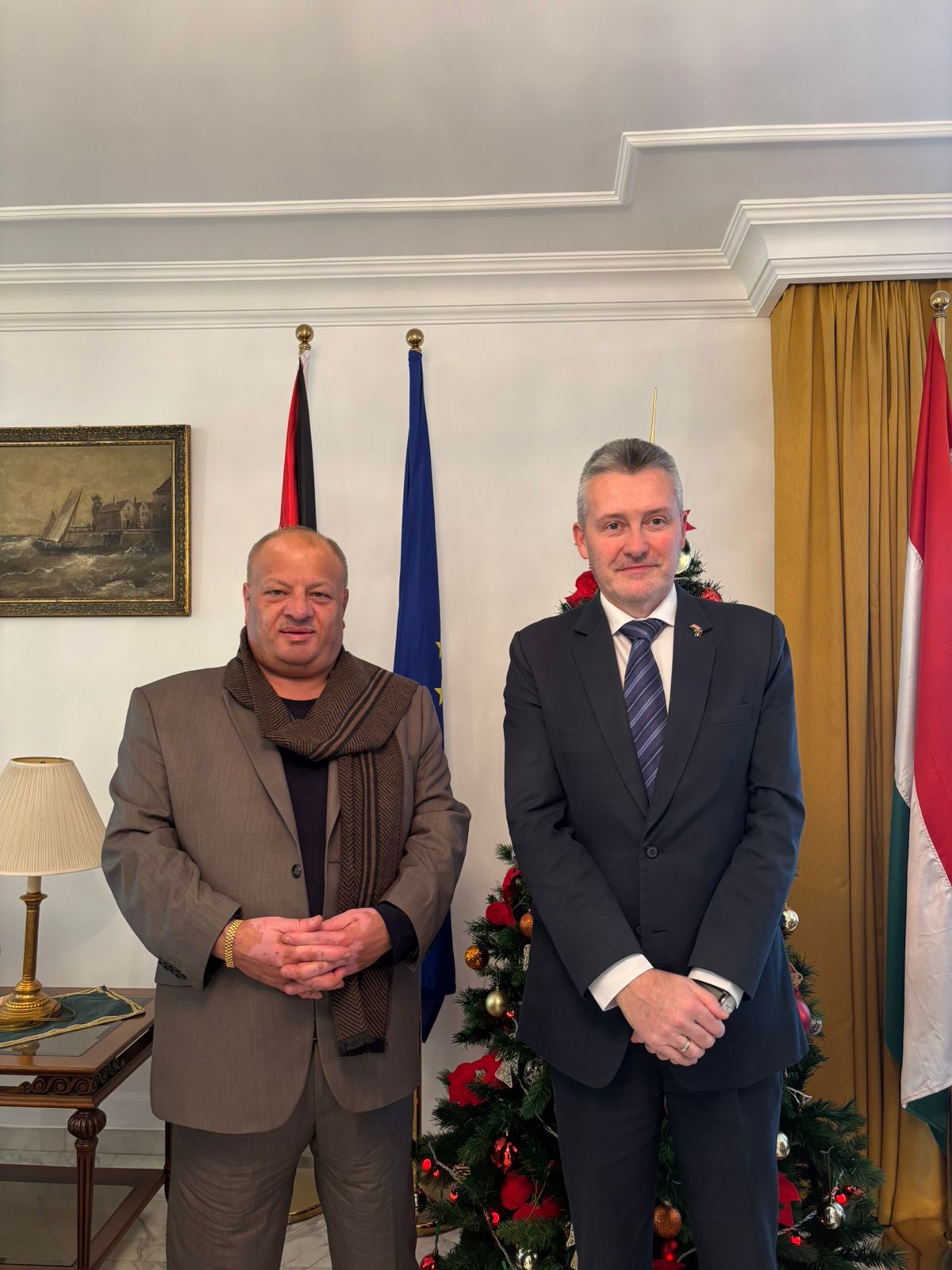 سماوي يلتقي السفير الهنغاري لدى الأردن