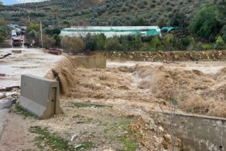 محافظ جرش يتفقد طرقًا مهددة بسيول لضمان انسيابية الحركة وحماية المواطنين