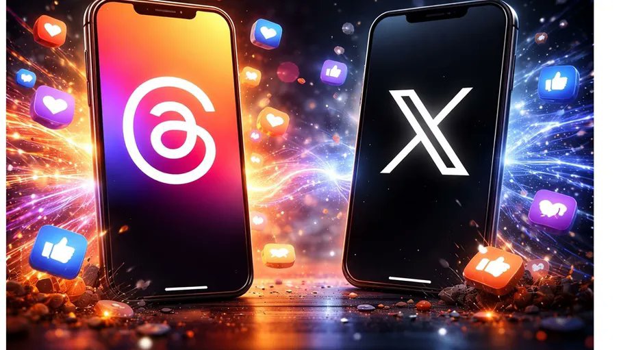 صورة حول : ثريدز تتفوق على إكس في الاستخدام اليومي عبر الهواتف المحمولة ثريدز تتفوق على إكس في الاستخدام اليومي عبر الهواتف المحمولة