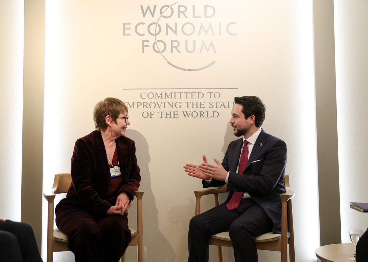 ولي العهد ورئيسة البنك الأوروبي يبحثان توسعة الشراكة