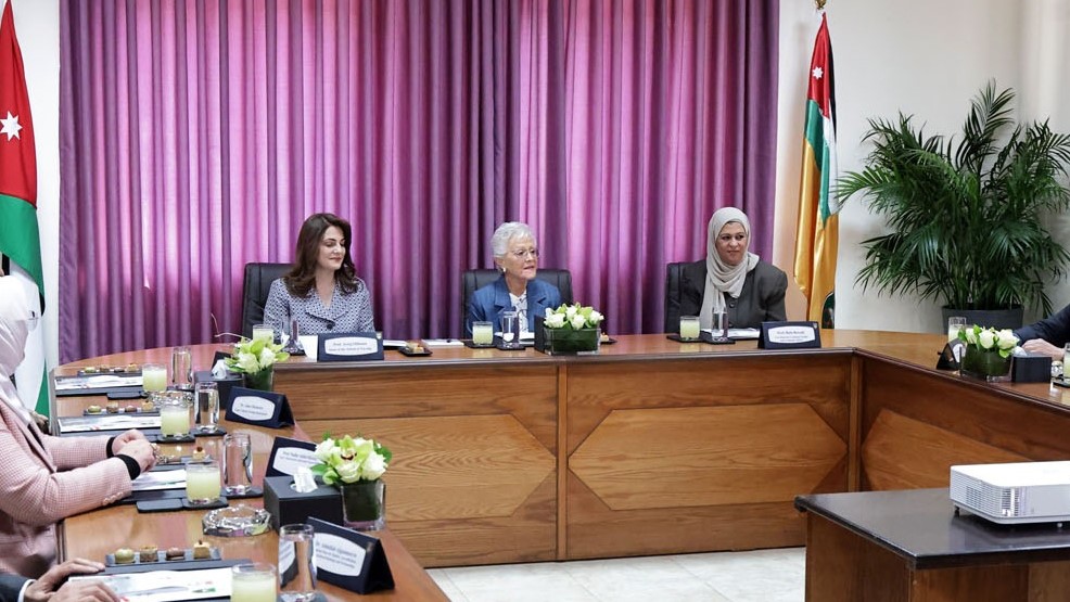 الأميرة منى الحسين ترأس اجتماع مجلس كلية التمريض في الجامعة الأردنية