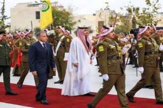 حسان يستقبل رئيس الوزراء القطري