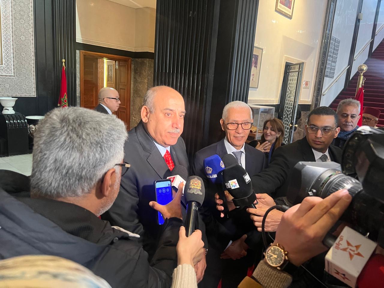 بالصور... وفد برلماني برئاسة القاضي يبدأ زيارته للمغرب