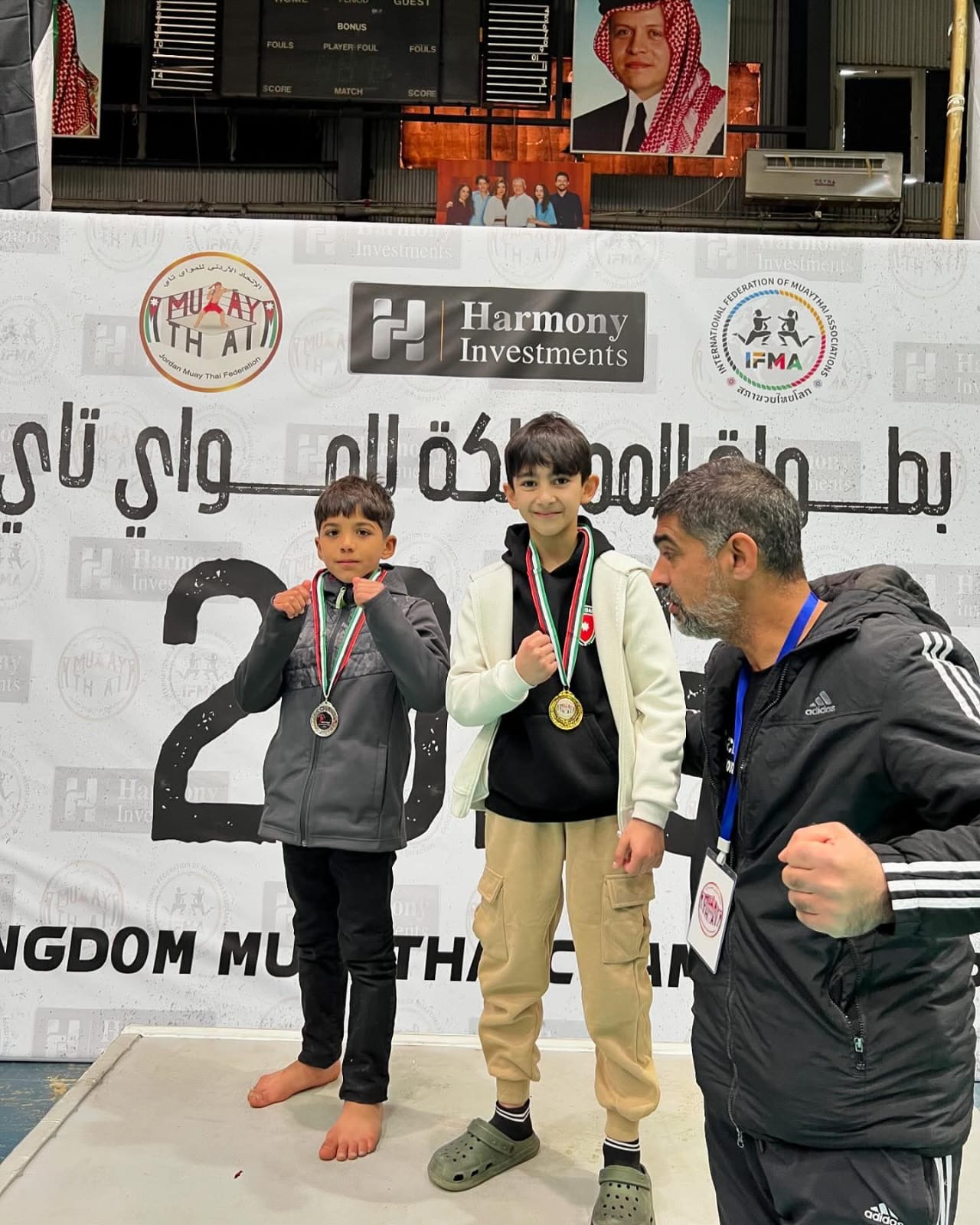 فوز الطالب عون عبد الجواد بذهبتبن في البطولة العربية للكيك بوكسينغ