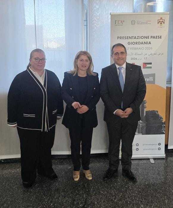 وفد وزاري يلتقي قيادات اقتصادية إيطالية لتعزيز التعاون وترسيخ الأردن كوجهة استثمارية موثوقة في المنطقة