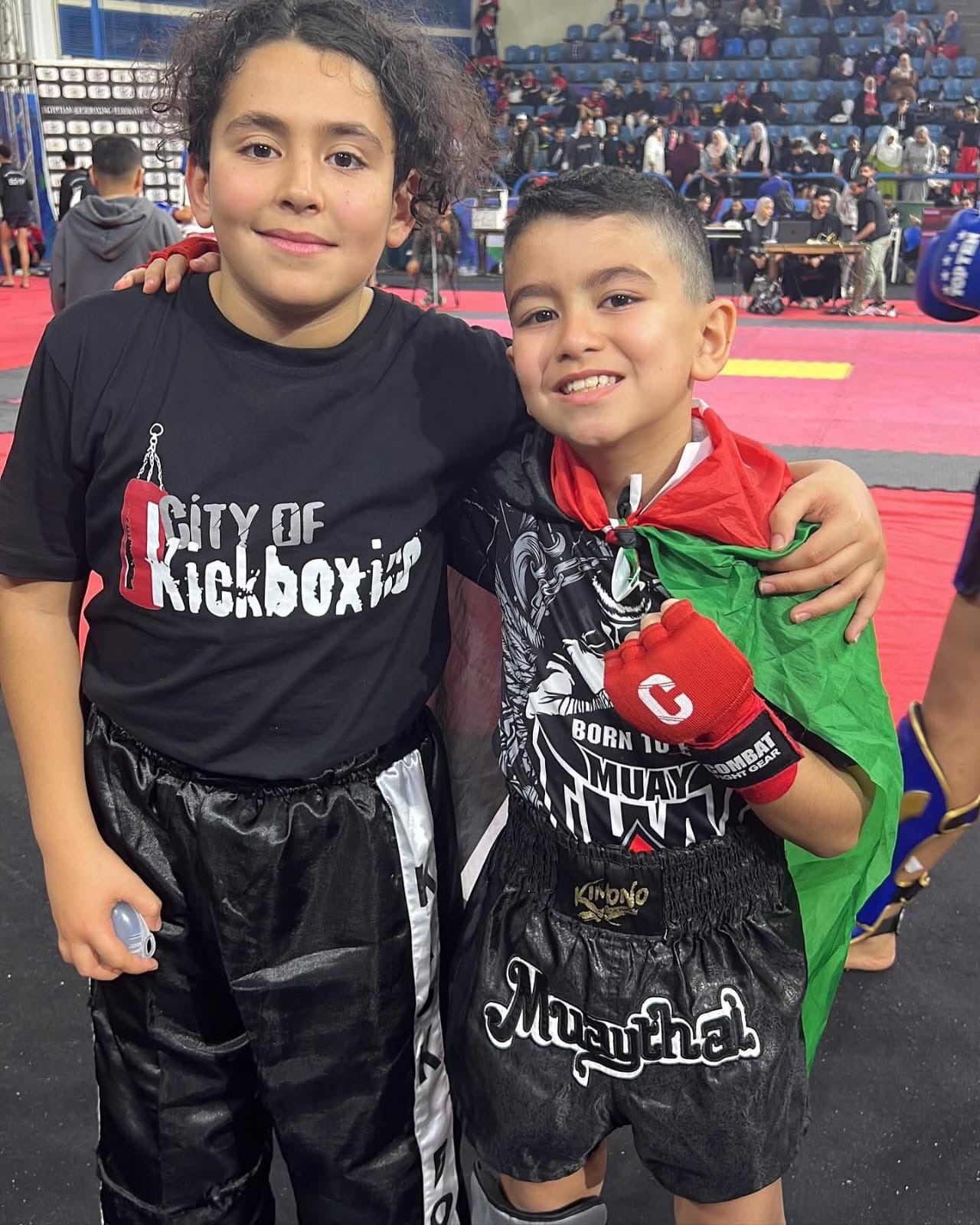 فوز الطالب عون عبد الجواد بذهبتبن في البطولة العربية للكيك بوكسينغ