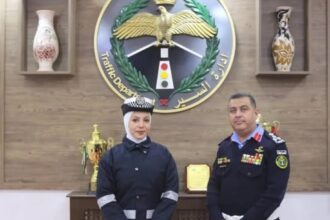 تكريم الشرطية ليان زكي لإخلاصها في تنظيم المرور خلال المنخفض الجوي