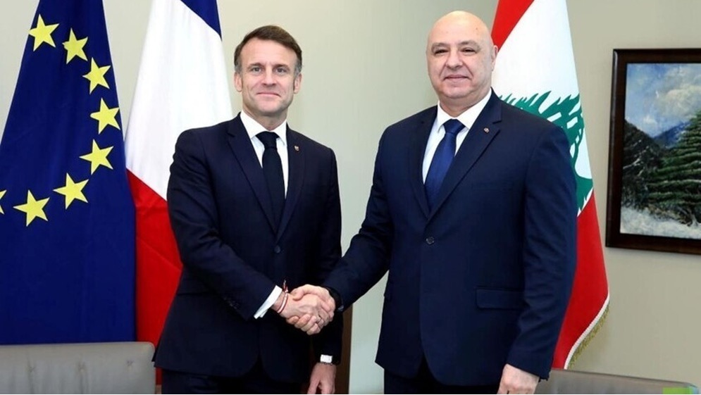 عون يتلقى دعوة ماكرون لترؤس مؤتمر دولي لدعم الجيش اللبناني