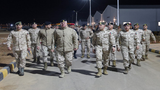 رئيس هيئة الأركان المشتركة يتفقد لواء الأمير الحسن بن طلال المدرع